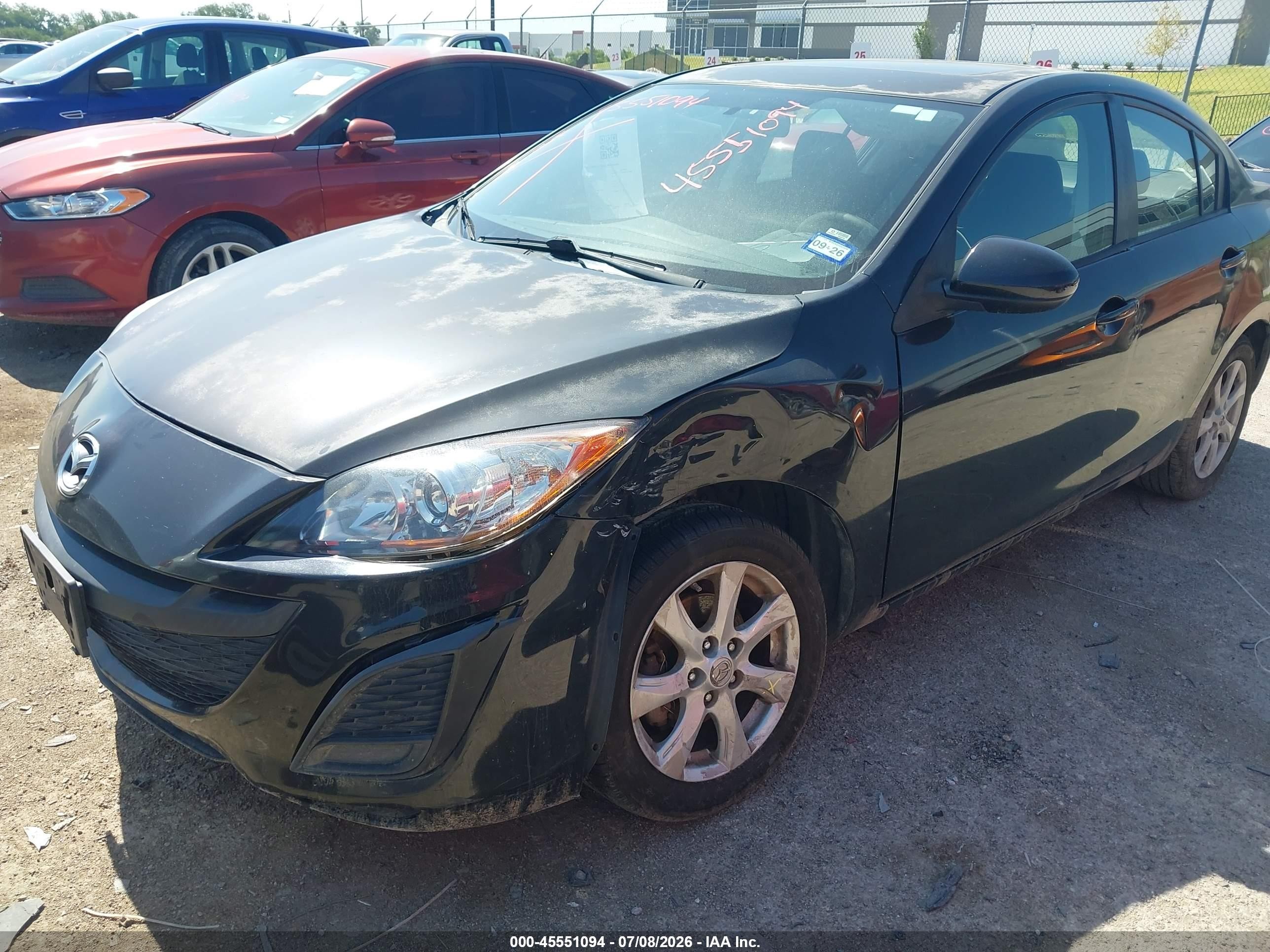 2011 Mazda Mazda3 I Touring Черный vin: JM1BL1VF1B1900521