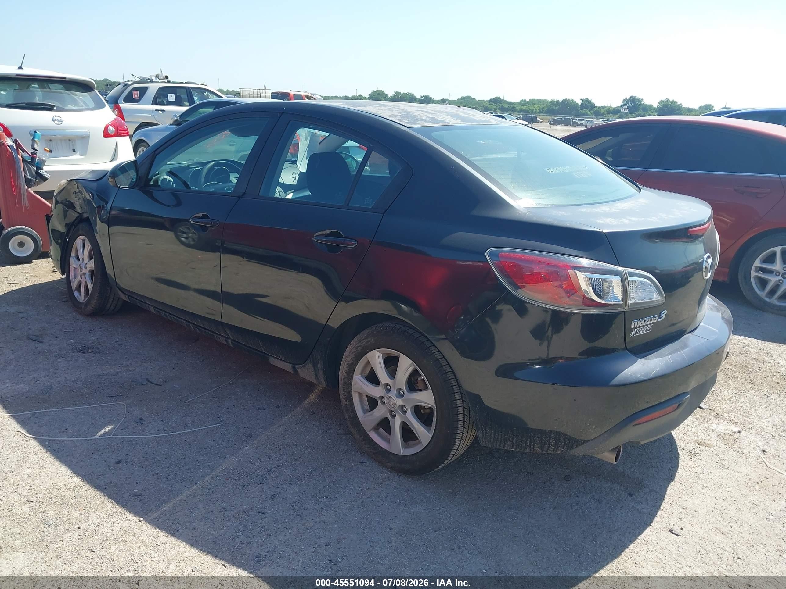 2011 Mazda Mazda3 I Touring Черный vin: JM1BL1VF1B1900521