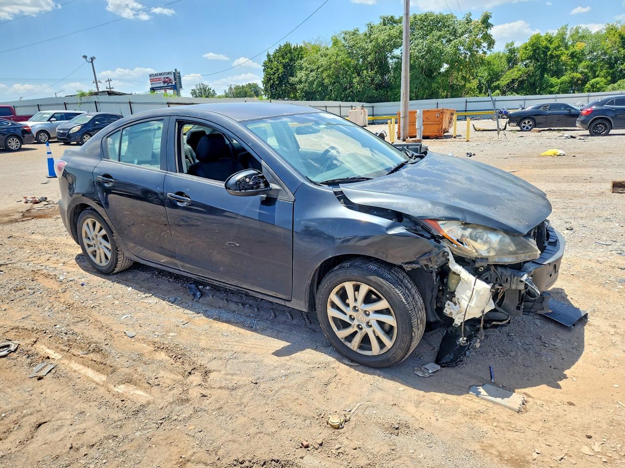 2012 Mazda 3 I Black vin: JM1BL1VF1C1503800