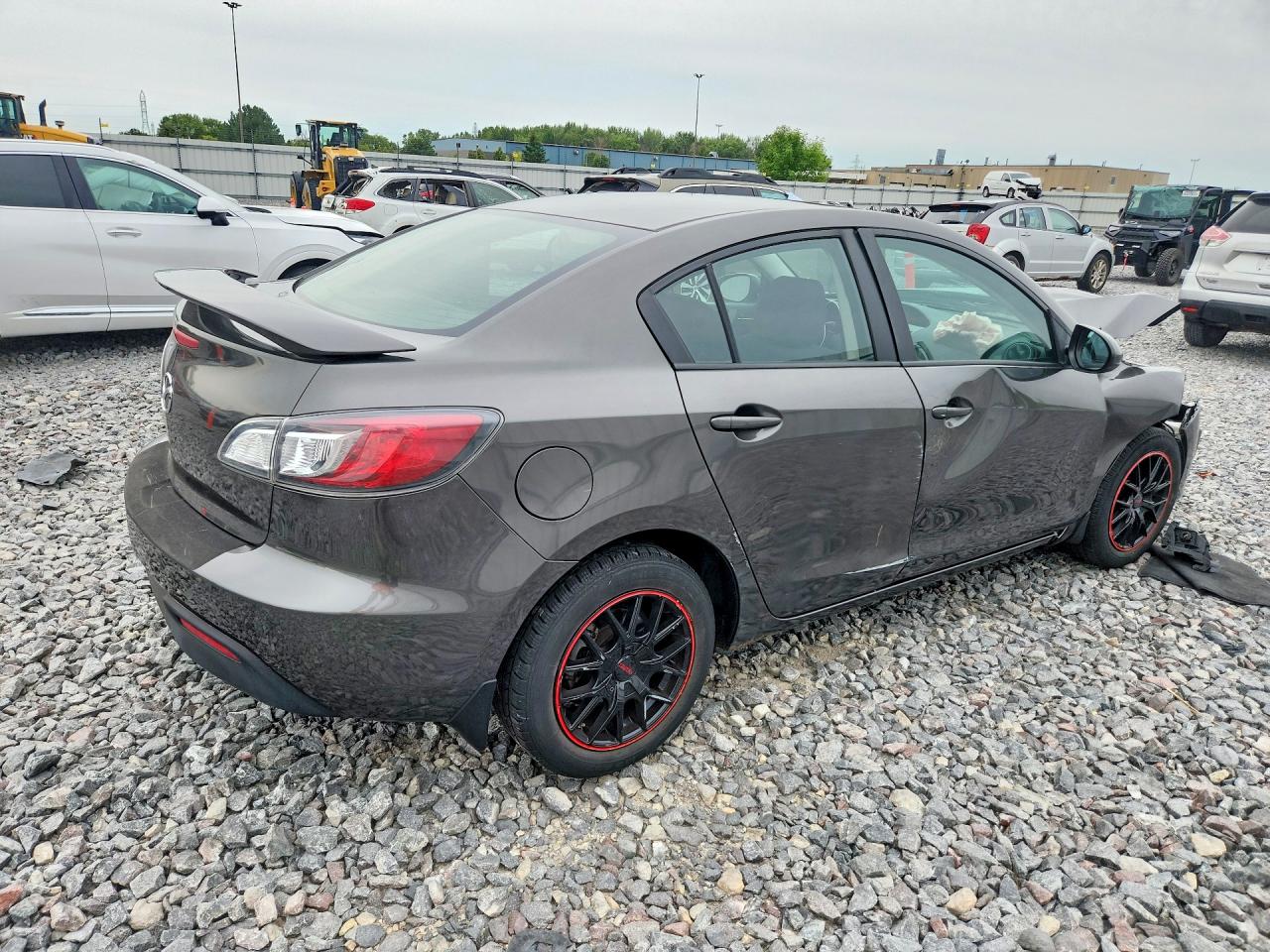 2011 Mazda 3 I Gray vin: JM1BL1VF2B1375680