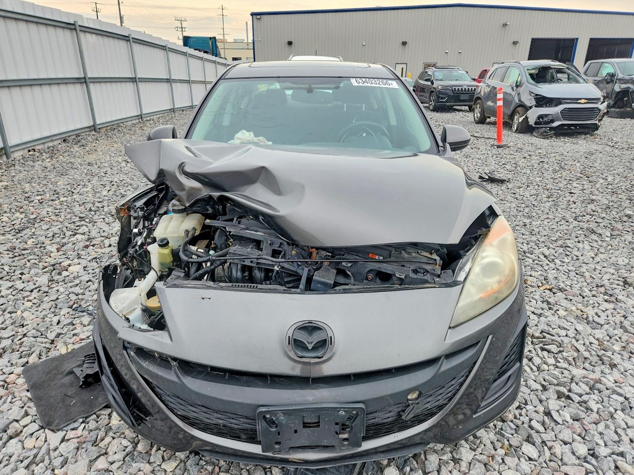 2011 Mazda 3 I Gray vin: JM1BL1VF2B1375680