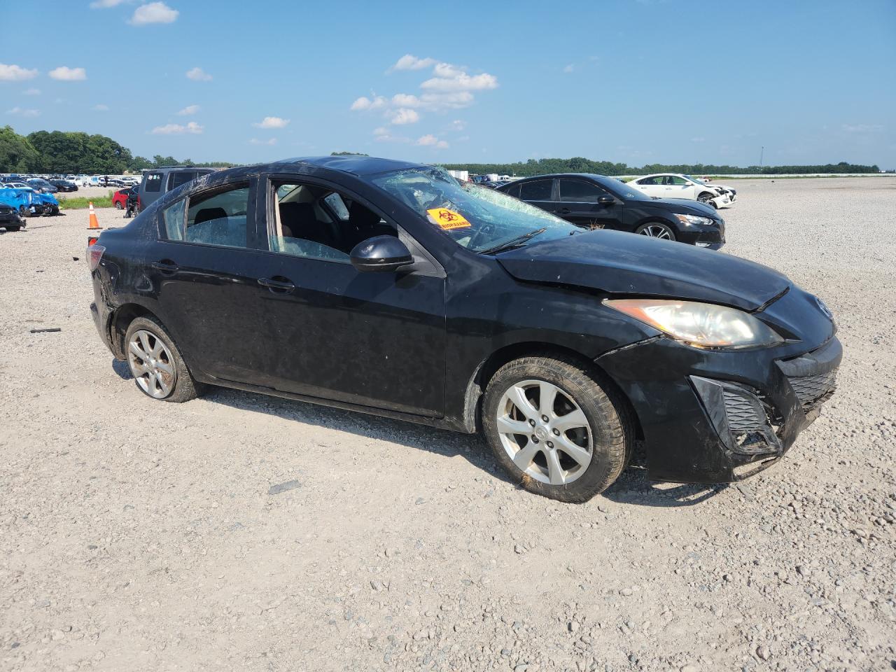 2011 Mazda 3 I Black vin: JM1BL1VF3B1496721