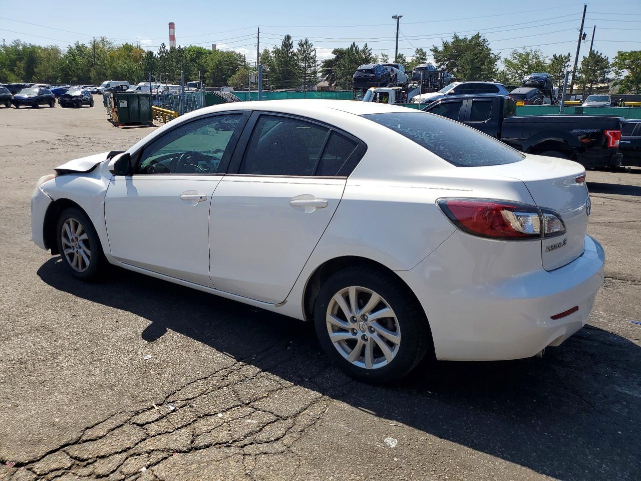 2012 Mazda 3 I White vin: JM1BL1VF3C1510697
