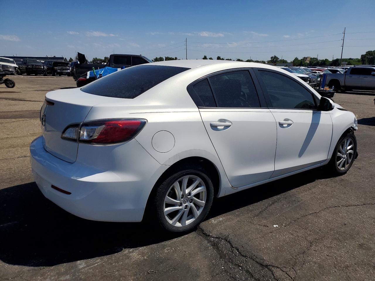 2012 Mazda 3 I White vin: JM1BL1VF3C1510697