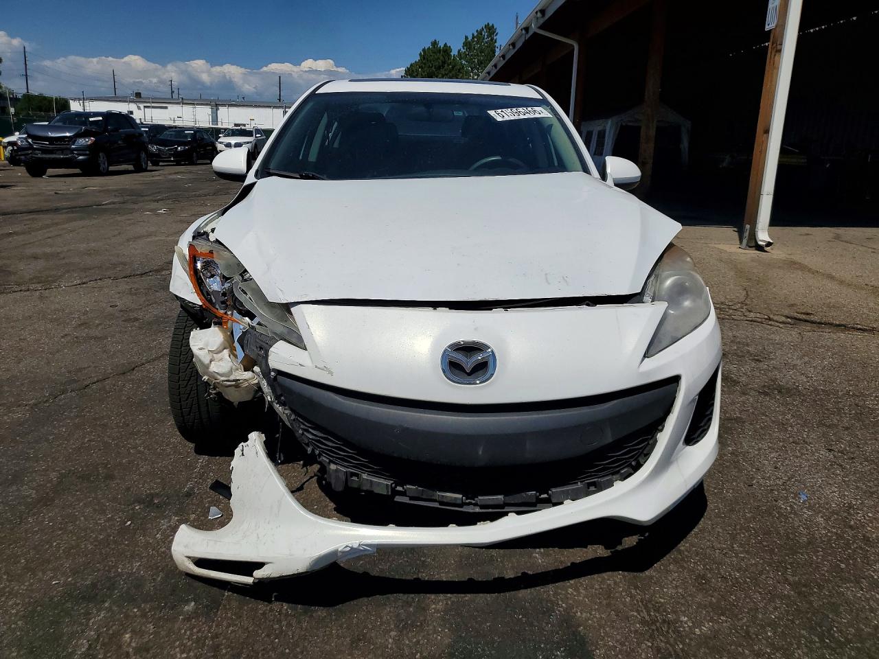 2012 Mazda 3 I White vin: JM1BL1VF3C1510697