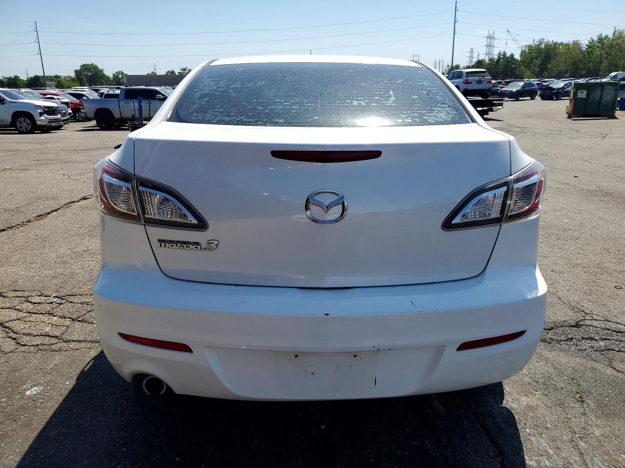 2012 Mazda 3 I White vin: JM1BL1VF3C1510697