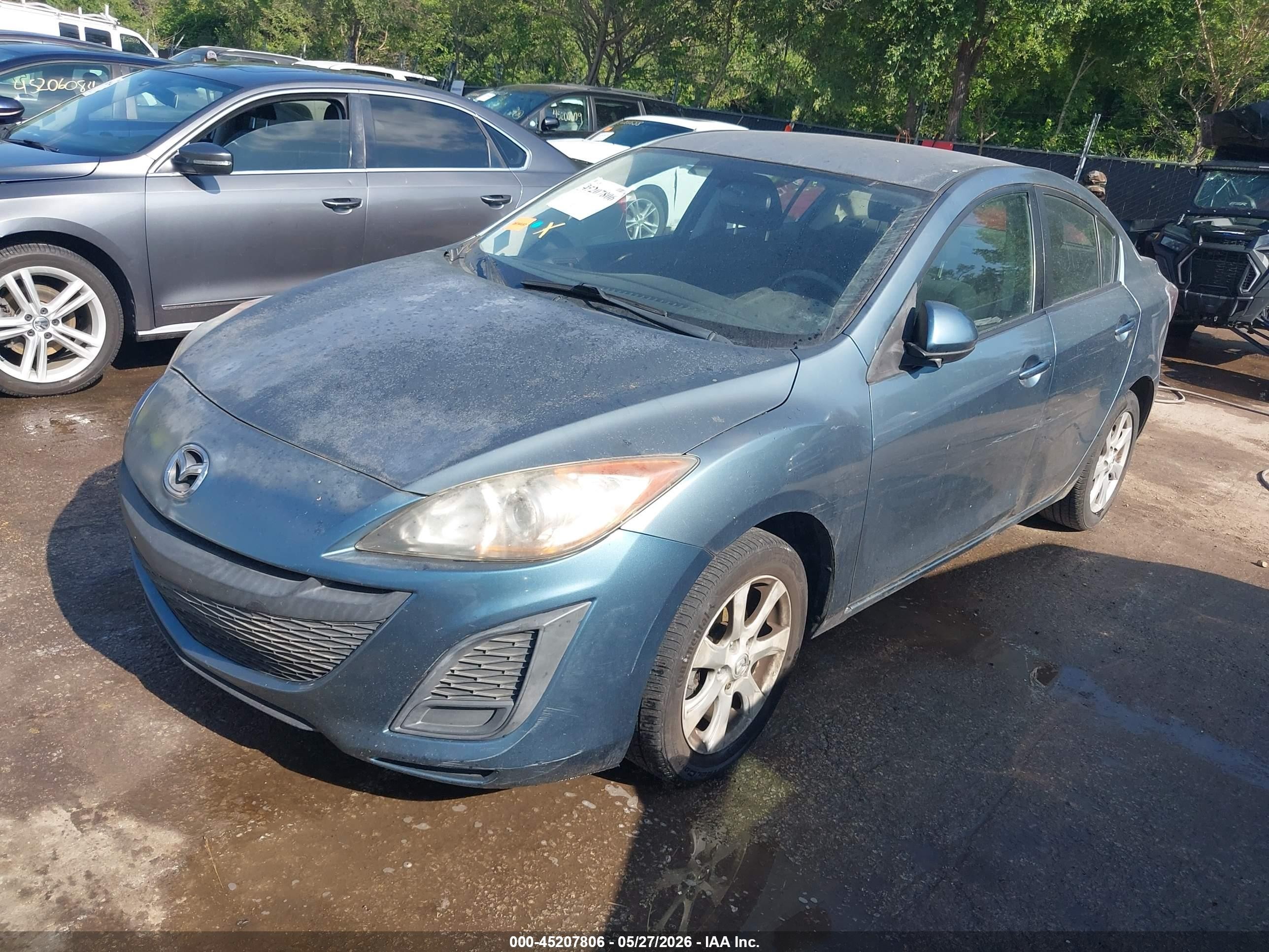 2011 Mazda Mazda3 I Touring Blue vin: JM1BL1VF4B1382551
