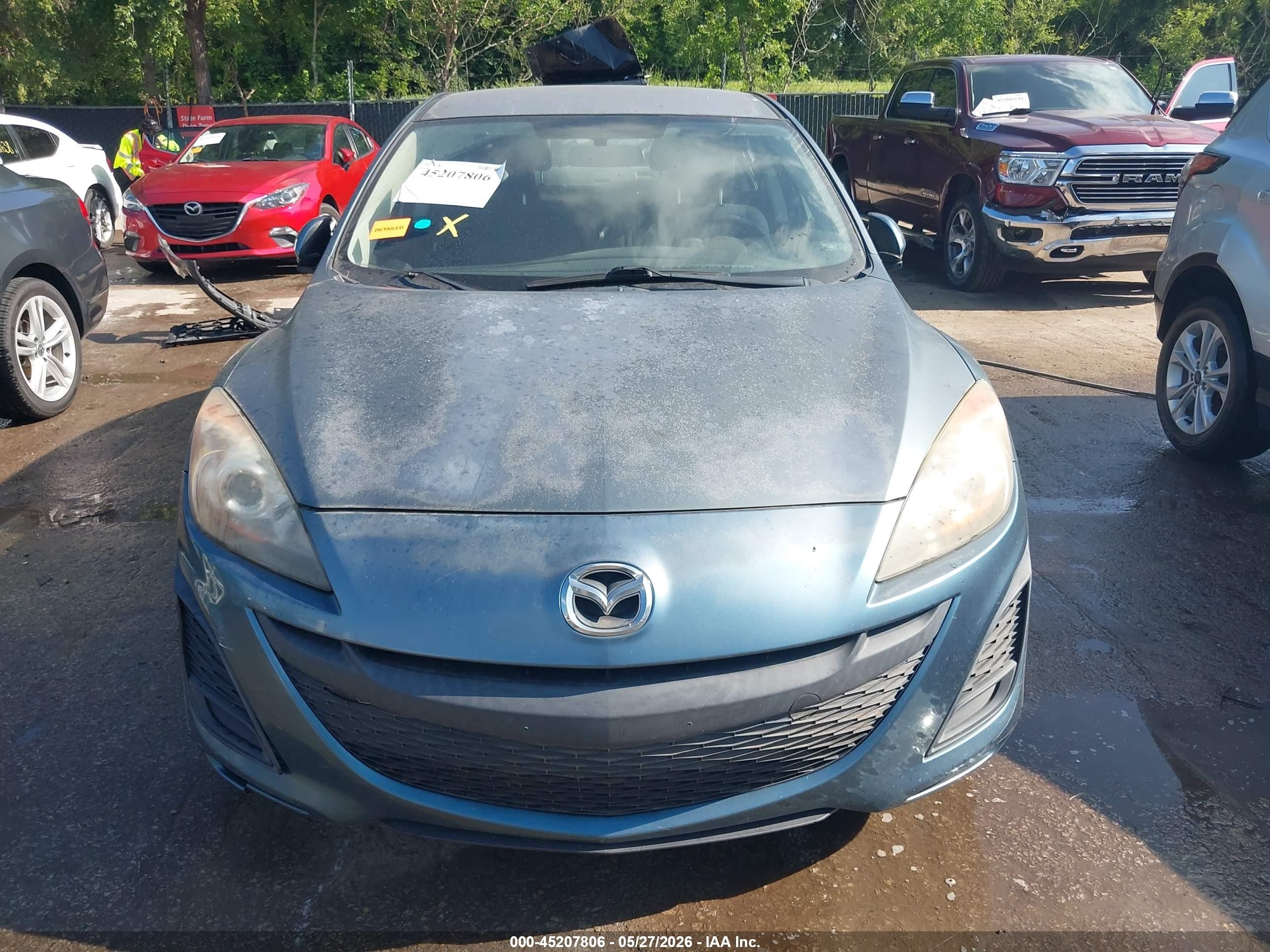 2011 Mazda Mazda3 I Touring Blue vin: JM1BL1VF4B1382551