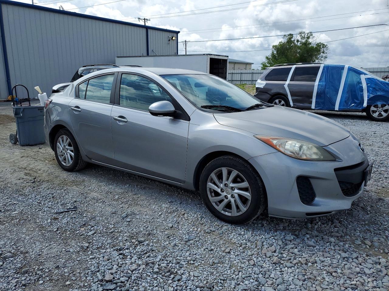 2012 Mazda 3 I Silver vin: JM1BL1VF4C1504357