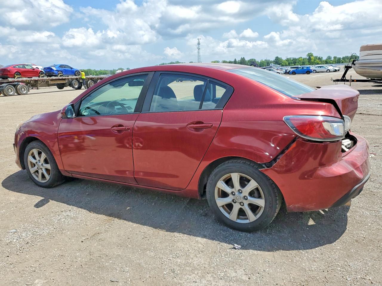 2011 Mazda 3 I Maroon vin: JM1BL1VF5B1460805
