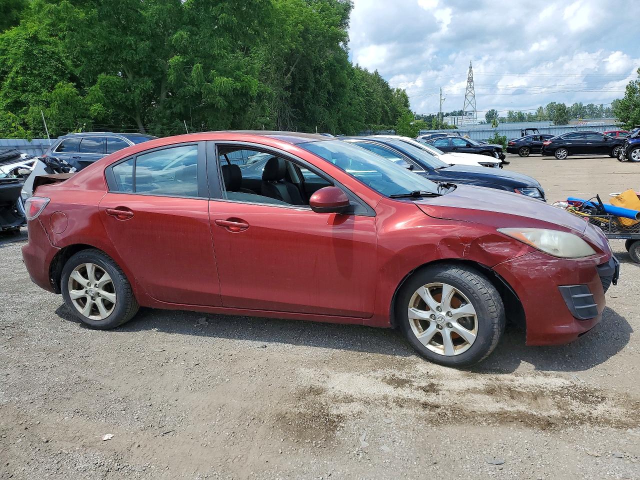 2011 Mazda 3 I Maroon vin: JM1BL1VF5B1460805
