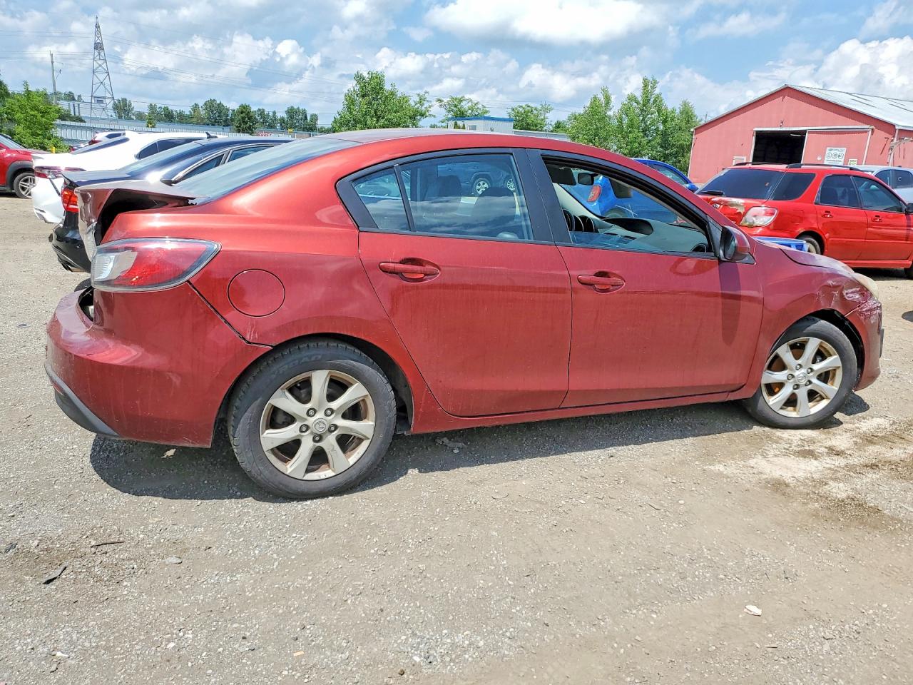 2011 Mazda 3 I Maroon vin: JM1BL1VF5B1460805