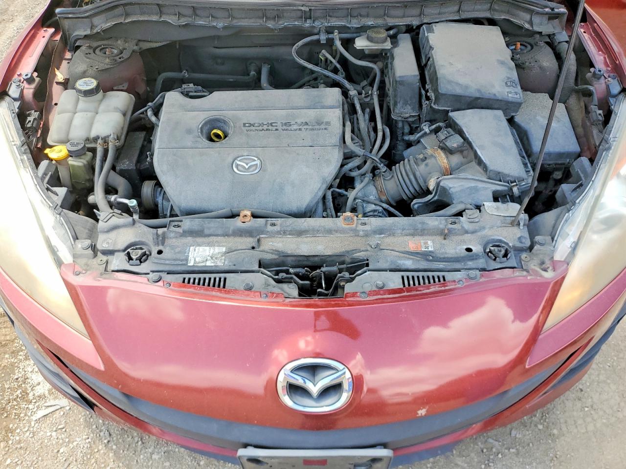 2011 Mazda 3 I Maroon vin: JM1BL1VF5B1460805