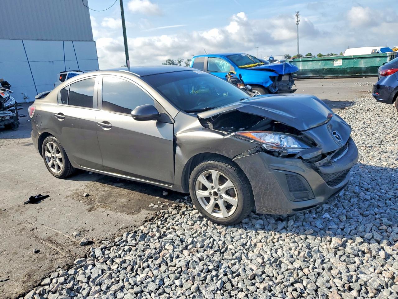 2011 Mazda 3 I Gray vin: JM1BL1VF7B1442810