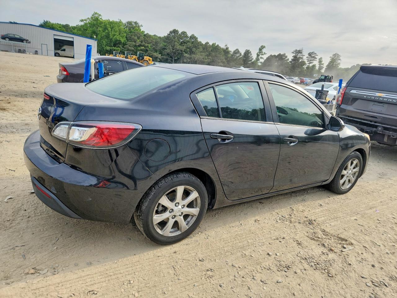 2011 Mazda 3 I Black vin: JM1BL1VF7B1486242