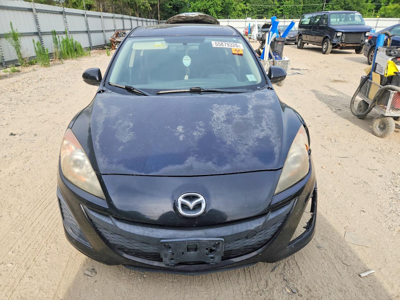 2011 Mazda 3 I Black vin: JM1BL1VF7B1486242