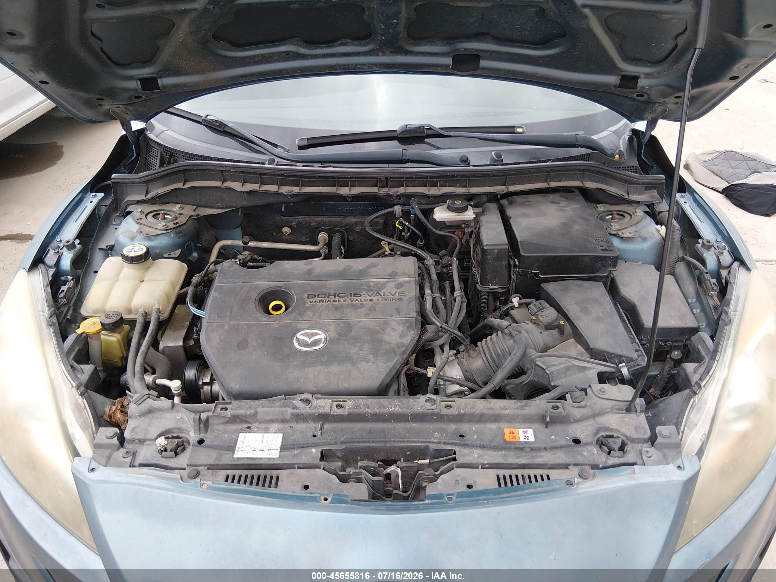 2011 Mazda Mazda3 I Touring Teal vin: JM1BL1VF8B1485679