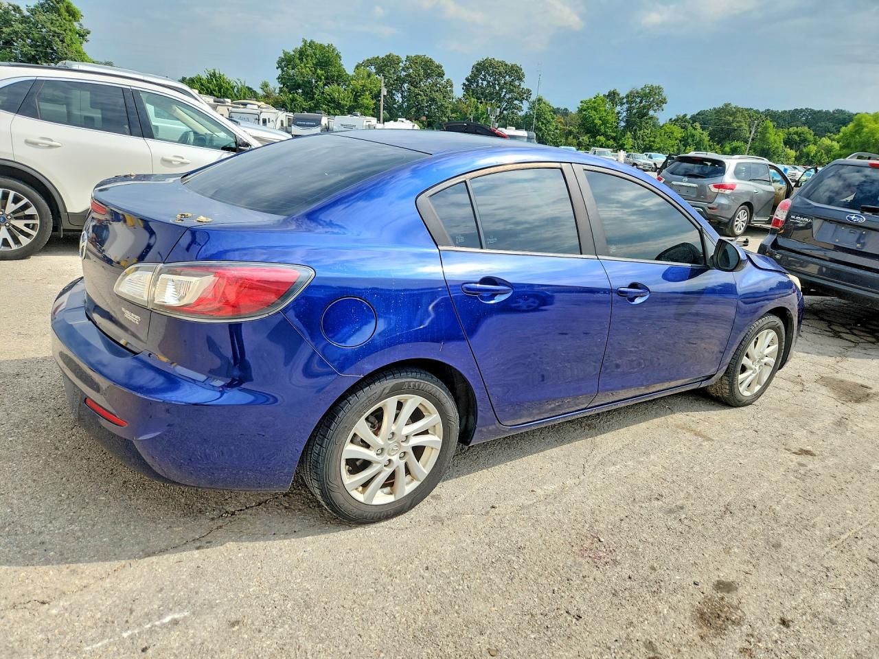 2012 Mazda 3 I Blue vin: JM1BL1VF8C1502501