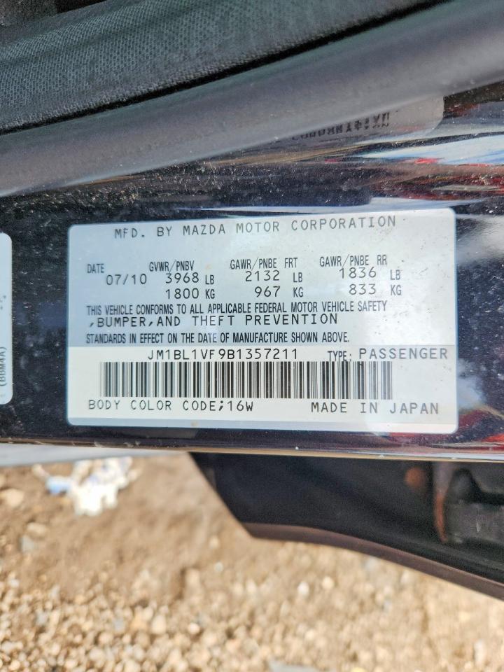 2011 Mazda 3 I Black vin: JM1BL1VF9B1357211