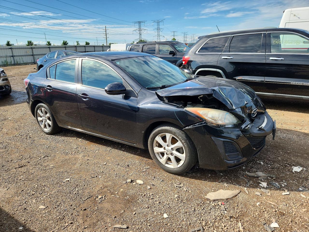 2011 Mazda 3 I Black vin: JM1BL1VF9B1357211