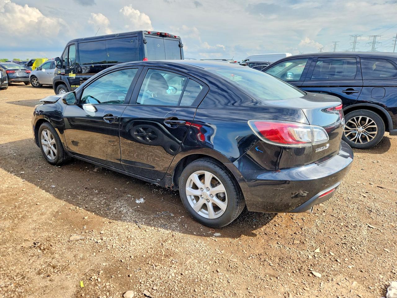 2011 Mazda 3 I Black vin: JM1BL1VF9B1357211
