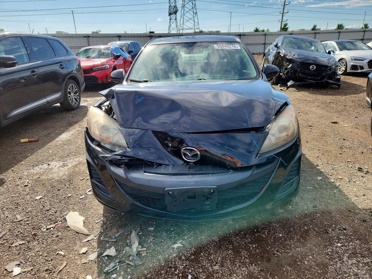 2011 Mazda 3 I Black vin: JM1BL1VF9B1357211
