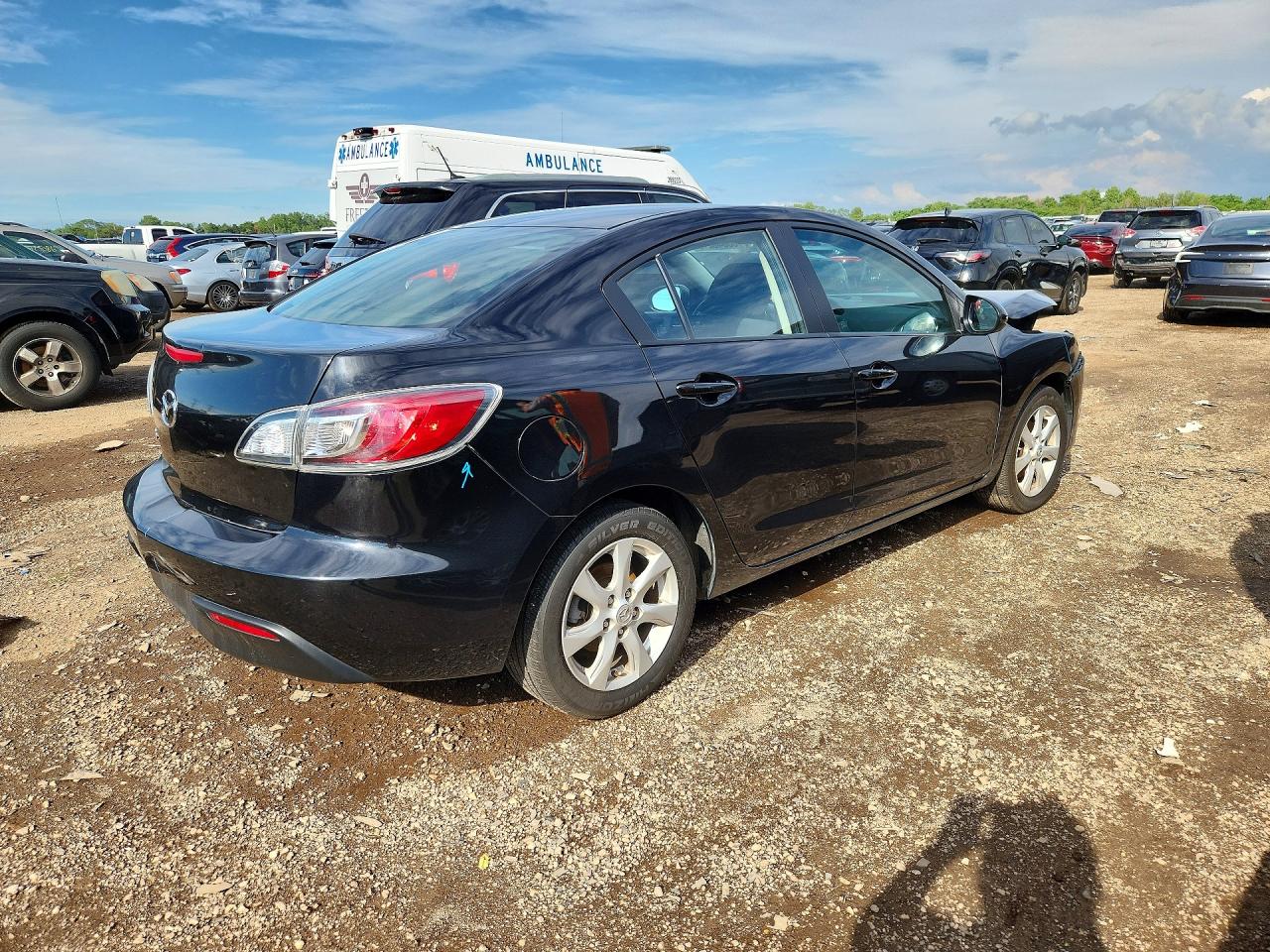 2011 Mazda 3 I Black vin: JM1BL1VF9B1357211