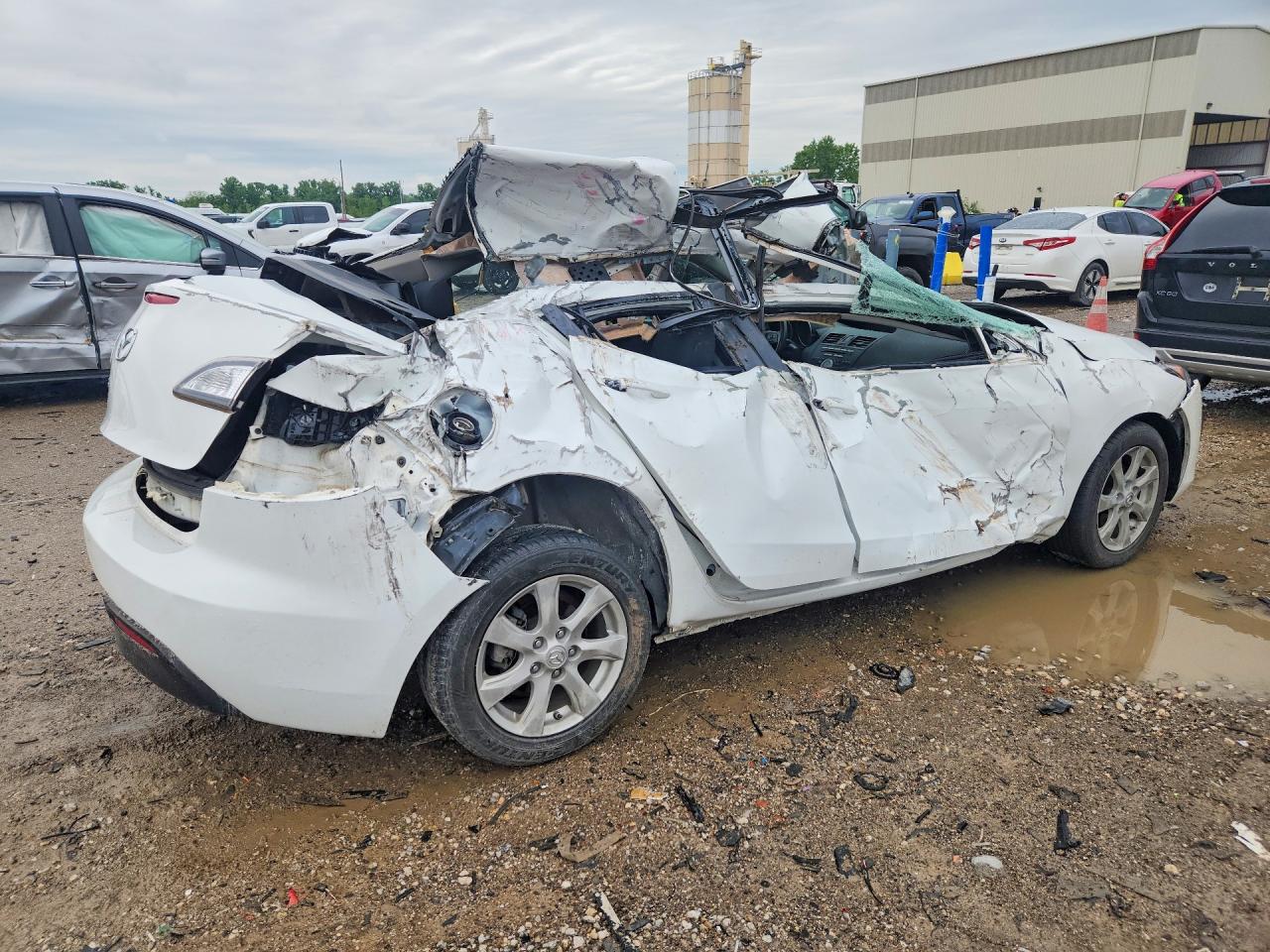 2011 Mazda 3 I White vin: JM1BL1VF9B1479079