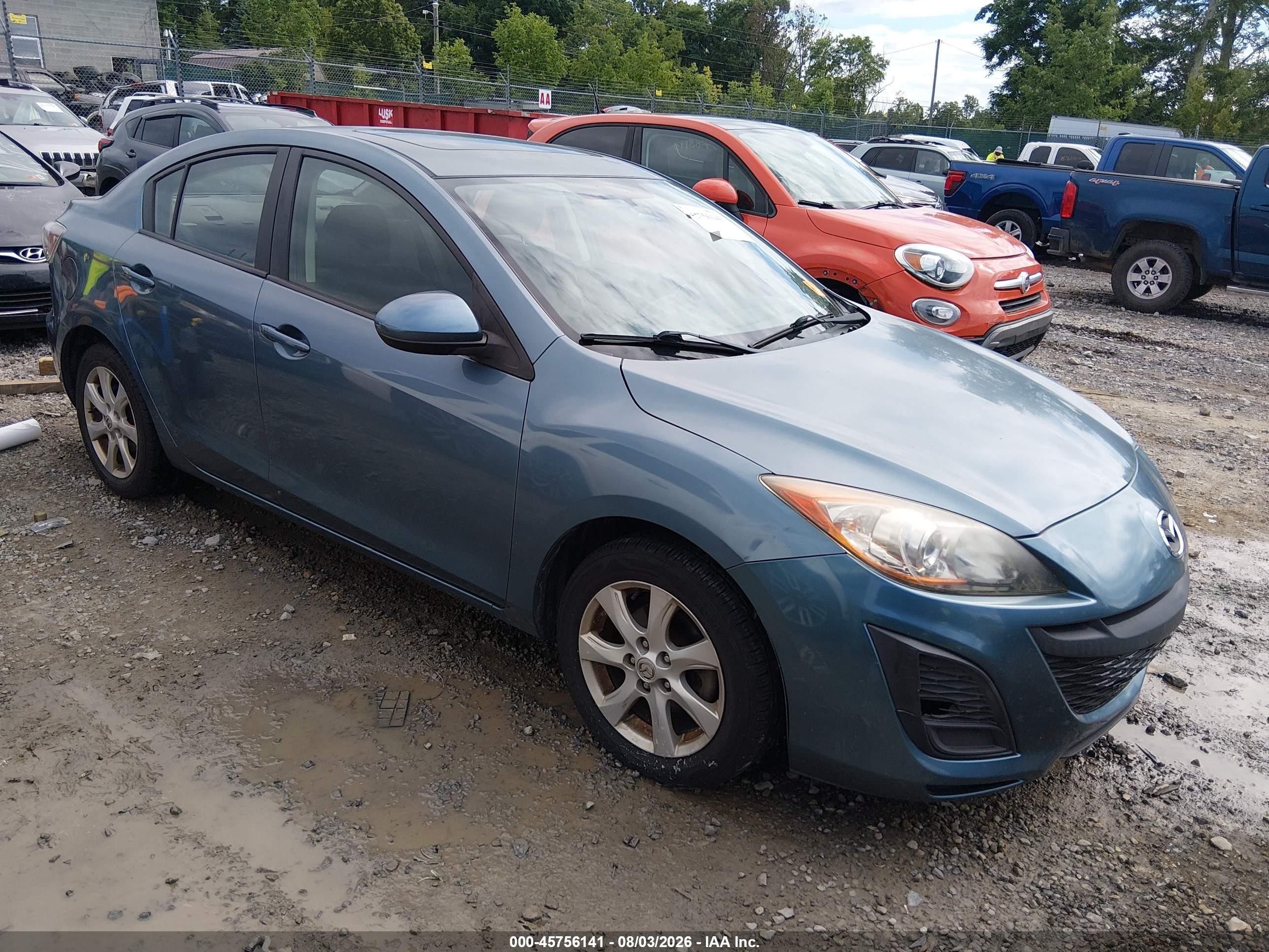 2011 Mazda Mazda3 I Touring Blue vin: JM1BL1VF9B1498750