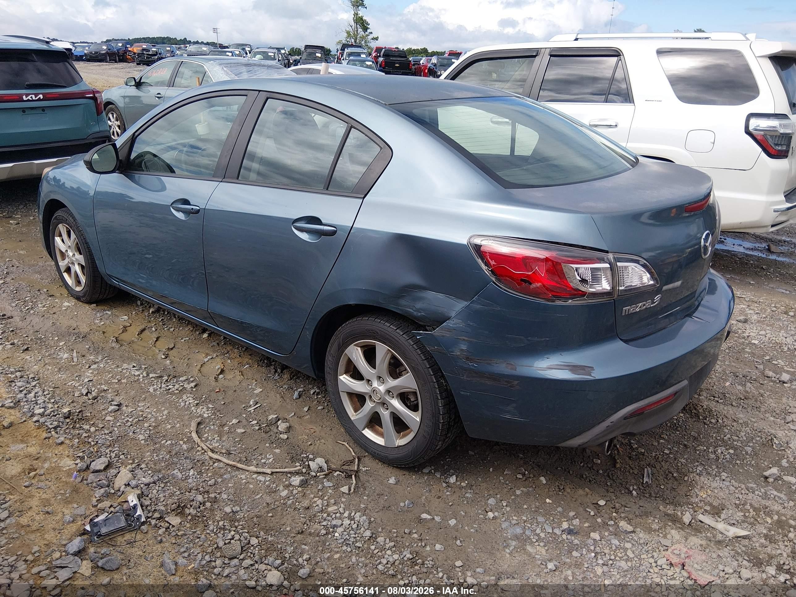 2011 Mazda Mazda3 I Touring Blue vin: JM1BL1VF9B1498750