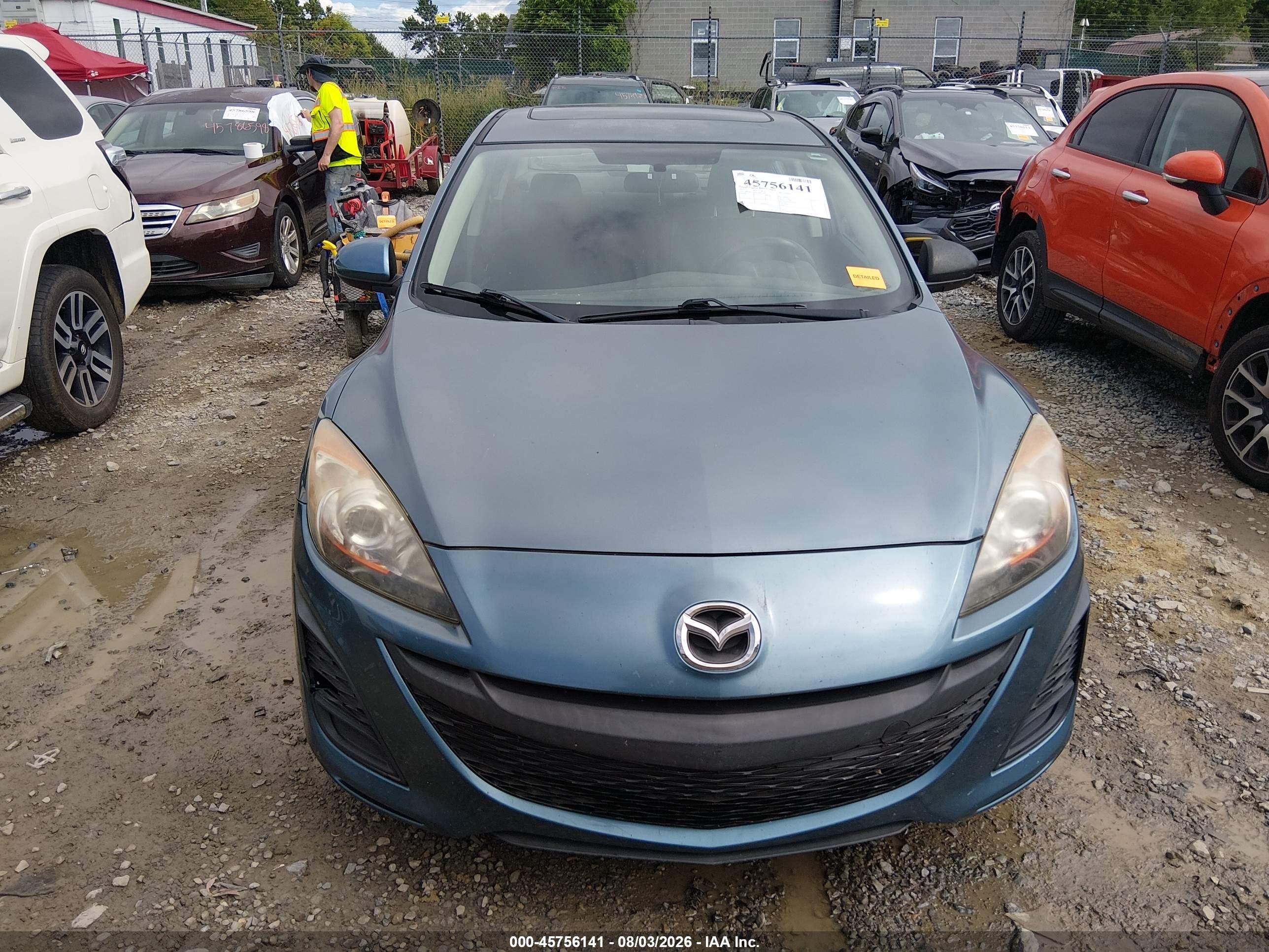 2011 Mazda Mazda3 I Touring Blue vin: JM1BL1VF9B1498750