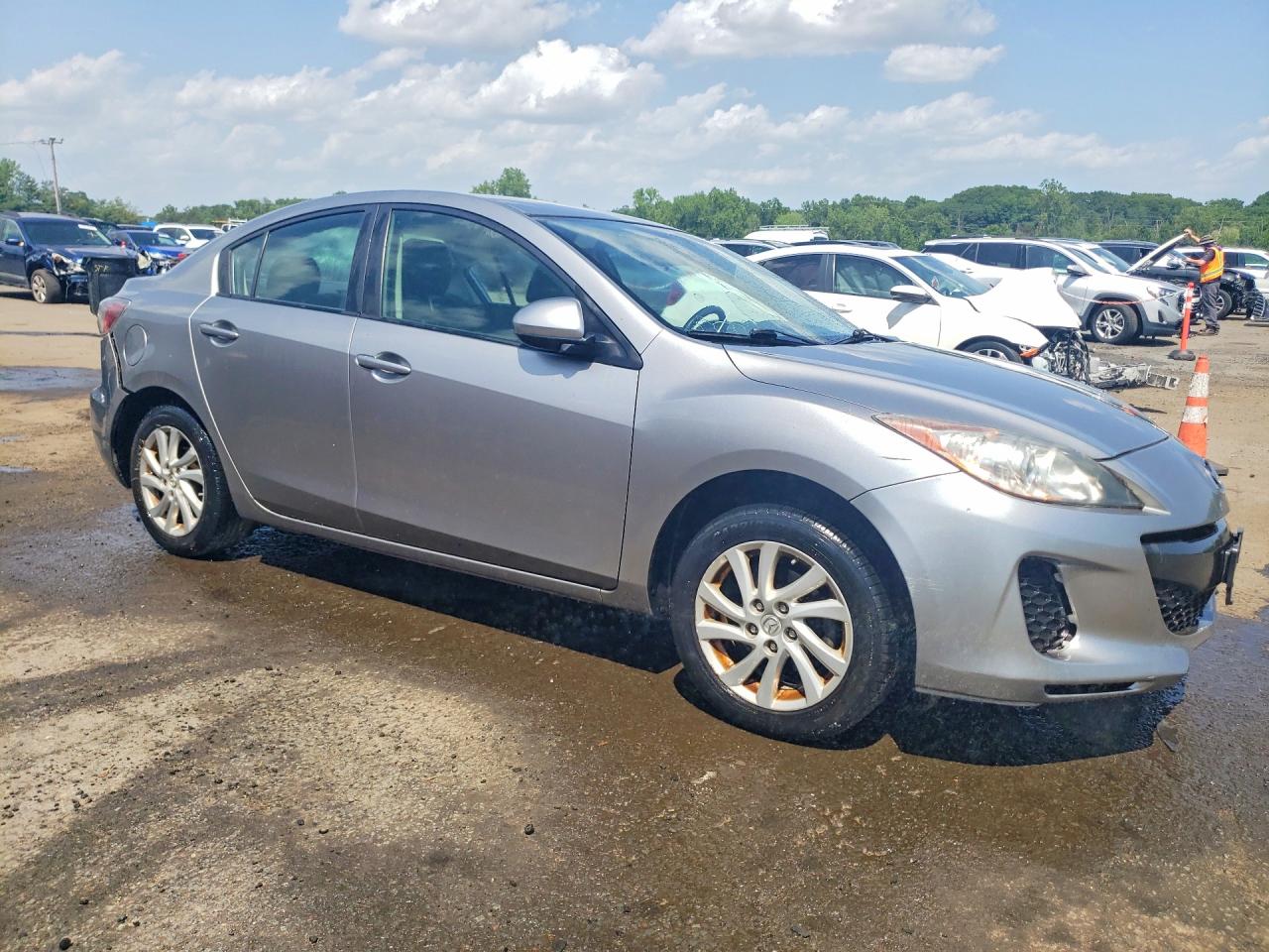 2012 Mazda 3 I Silver vin: JM1BL1VG0C1508236