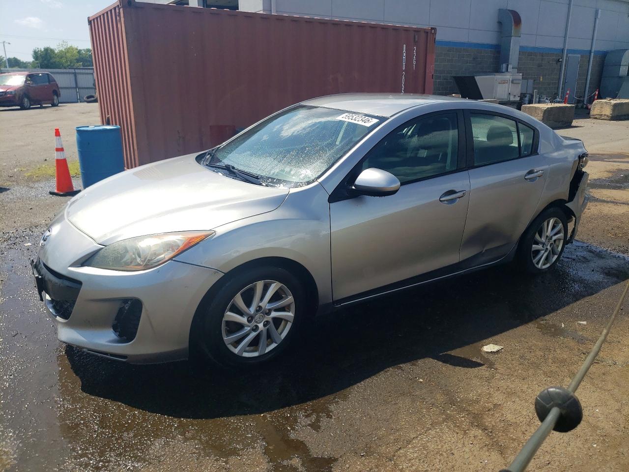 2012 Mazda 3 I Silver vin: JM1BL1VG0C1508236