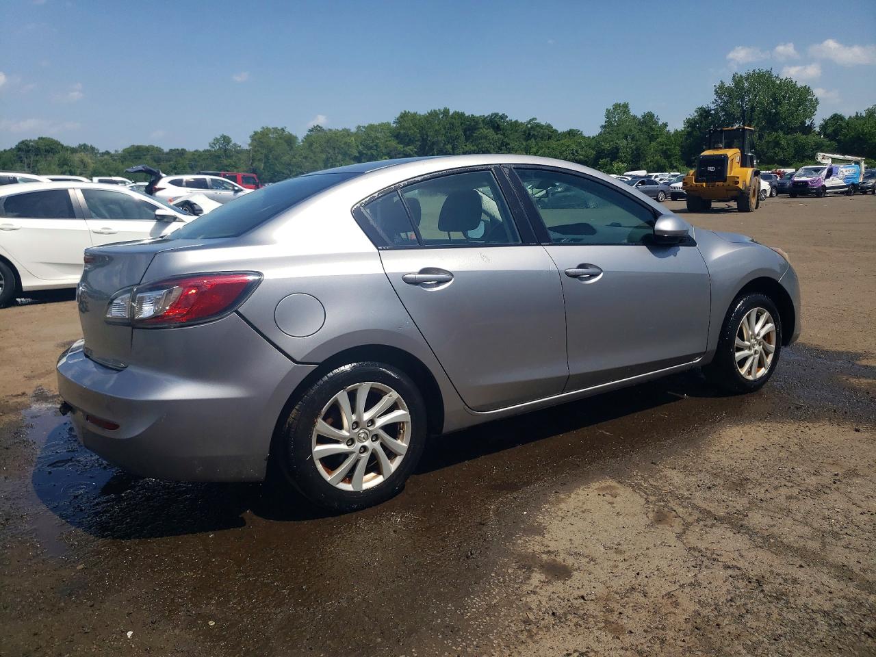 2012 Mazda 3 I Silver vin: JM1BL1VG0C1508236