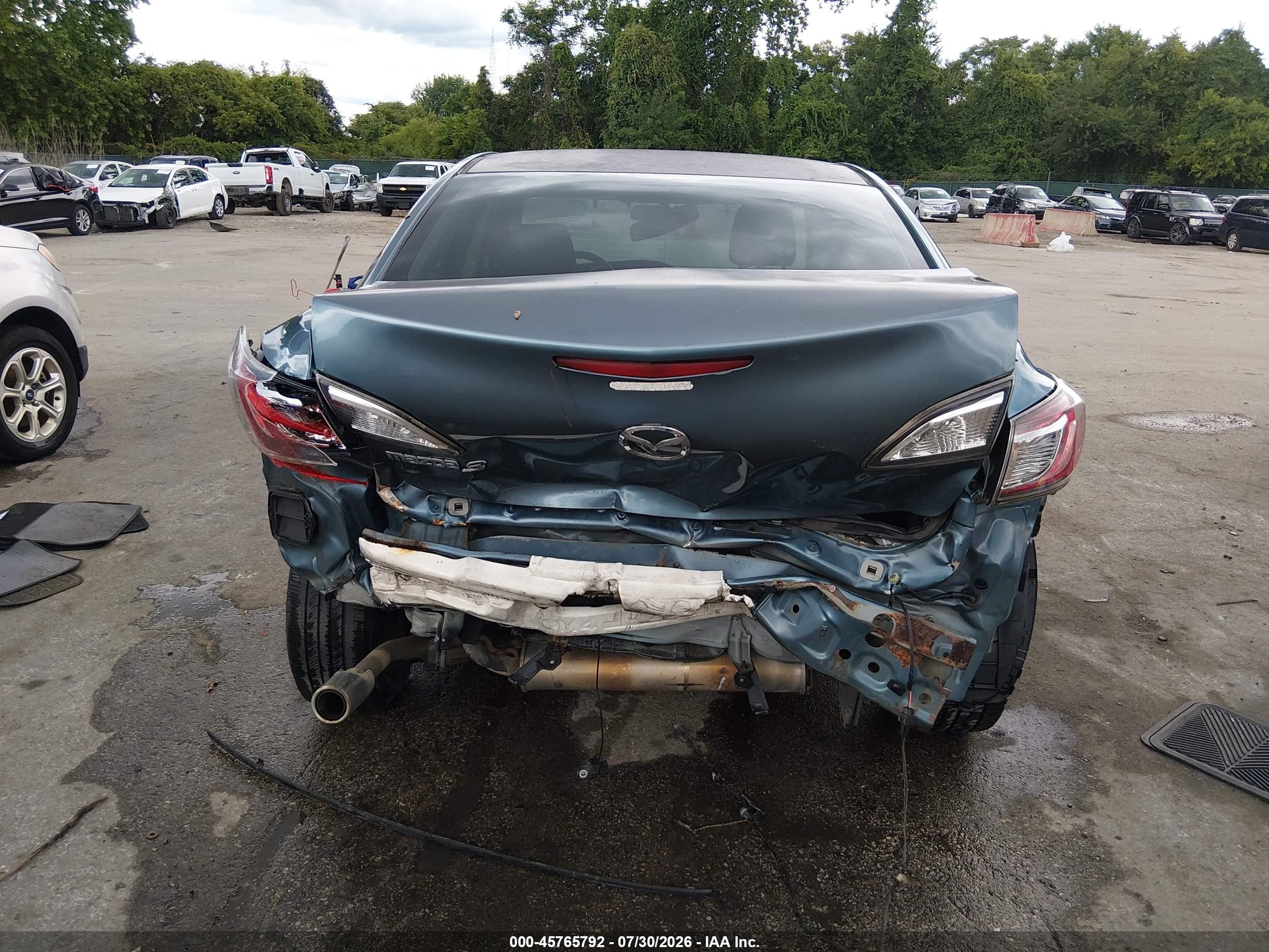 2011 Mazda Mazda3 I Touring Blue vin: JM1BL1VG1B1447185