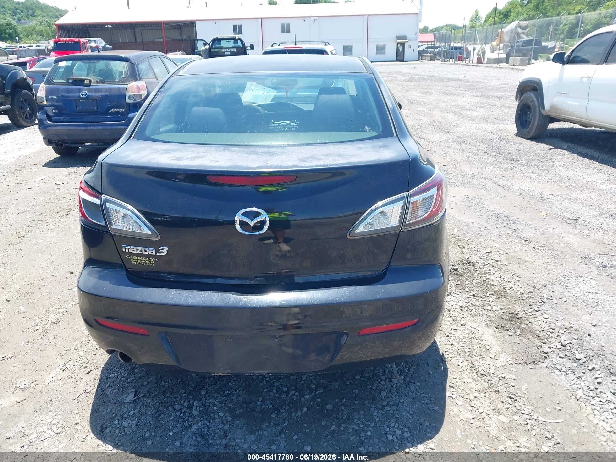 2012 Mazda Mazda3 I Touring Black vin: JM1BL1VG2C1510764
