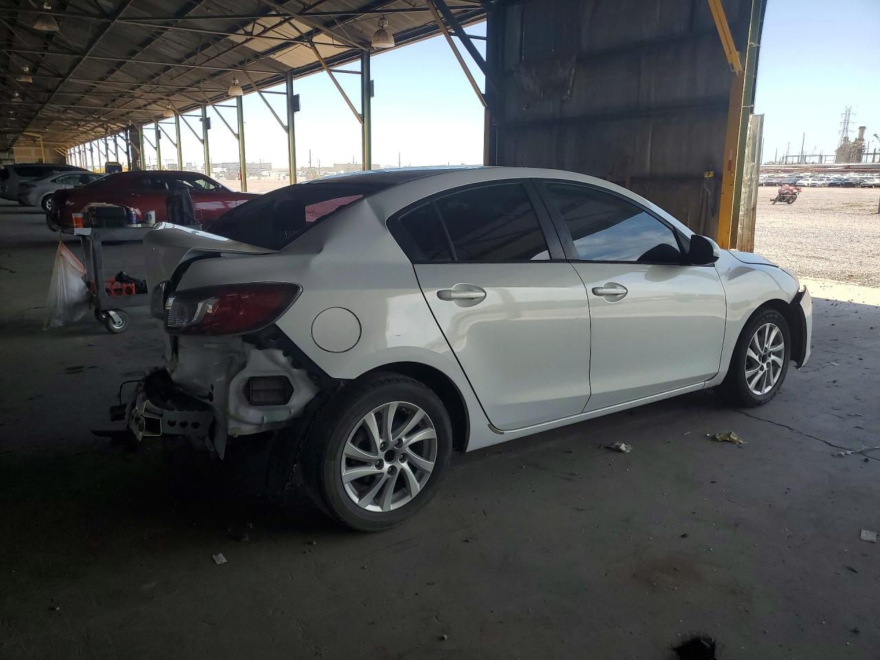 2012 Mazda 3 I White vin: JM1BL1VG3C1505248