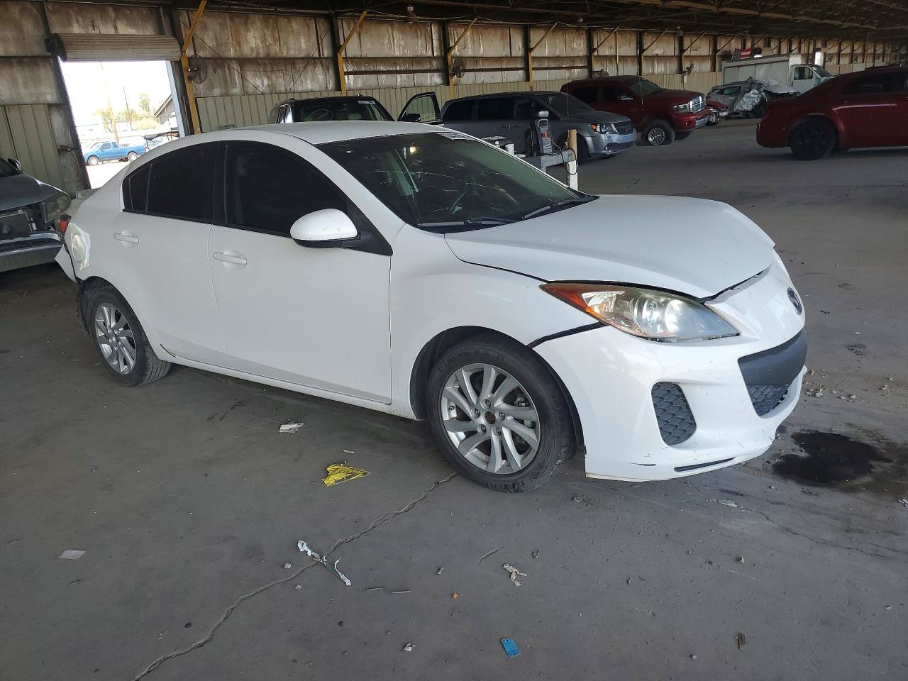 2012 Mazda 3 I White vin: JM1BL1VG3C1505248