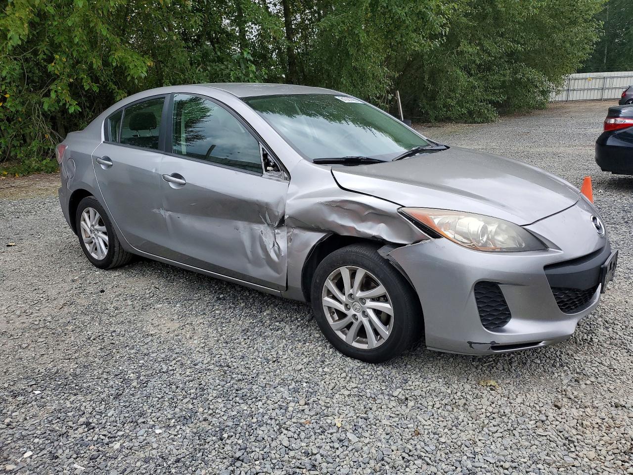 2012 Mazda 3 I Silver vin: JM1BL1VG3C1507050