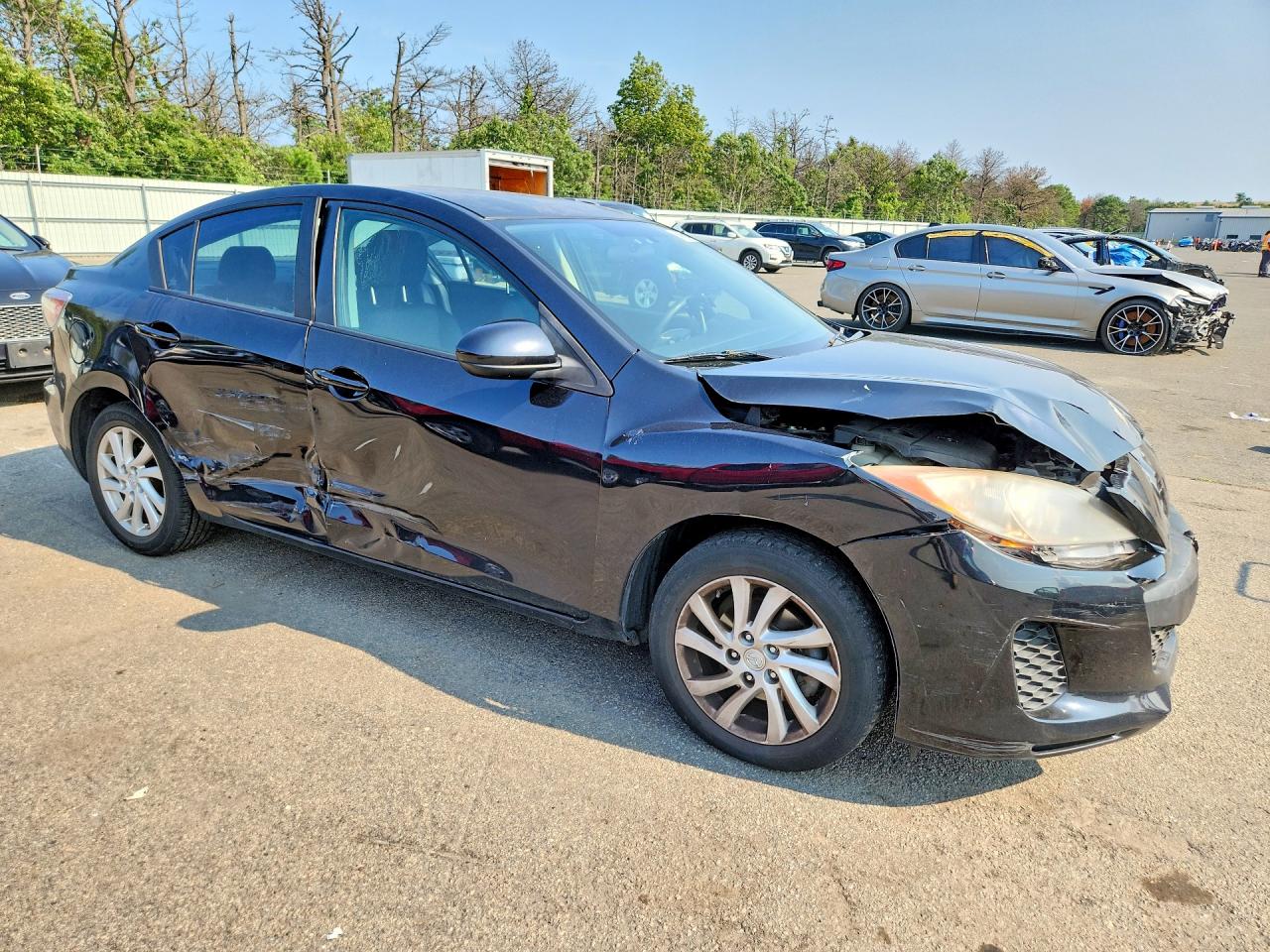 2012 Mazda 3 I Черный vin: JM1BL1VG4C1503282