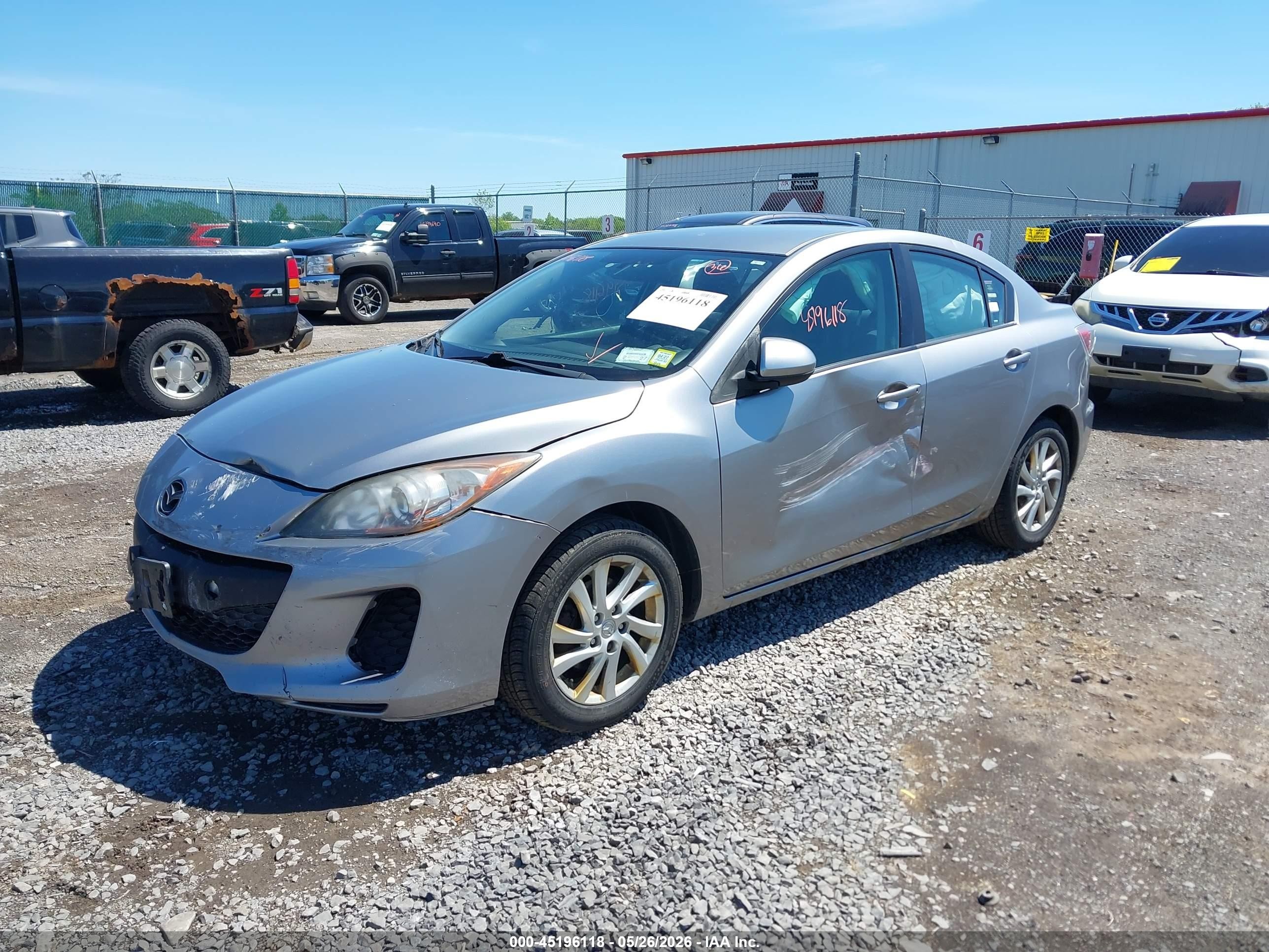 2012 Mazda Mazda3 I Touring Серебряный vin: JM1BL1VG5C1507759