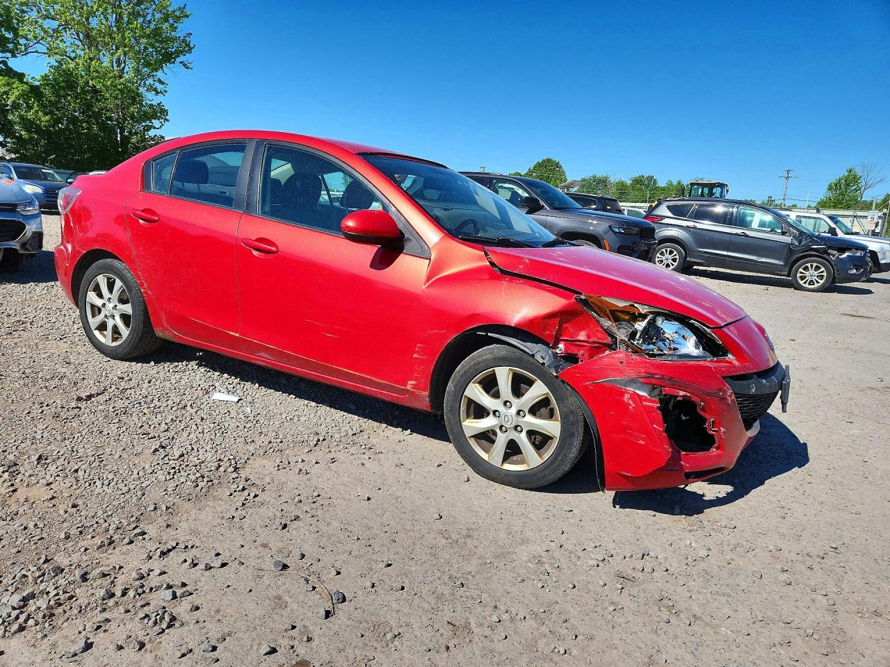 2011 Mazda 3 I Red vin: JM1BL1VG6B1478884