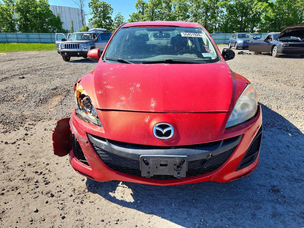 2011 Mazda 3 I Red vin: JM1BL1VG6B1478884