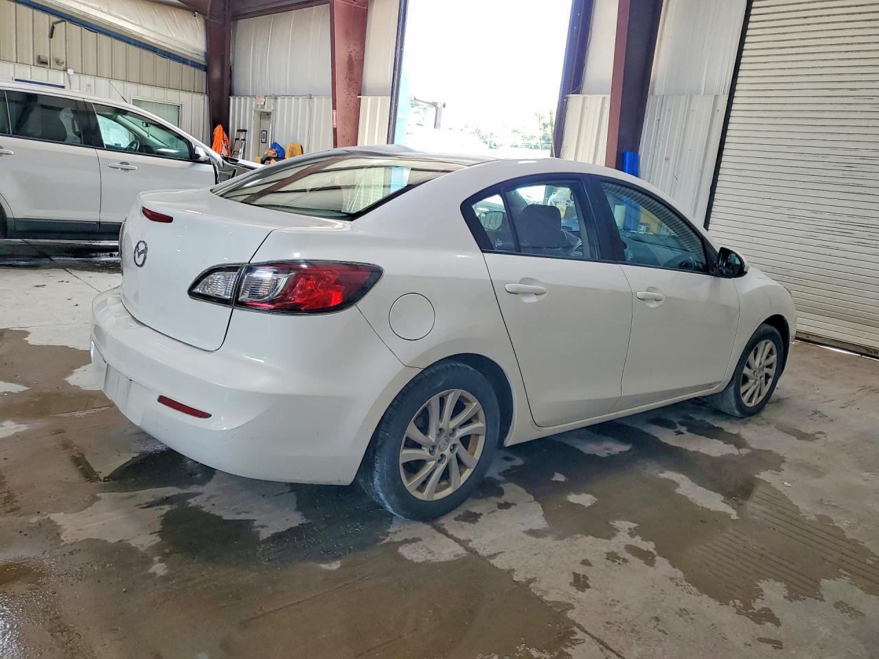 2012 Mazda 3 I White vin: JM1BL1VG7C1510646
