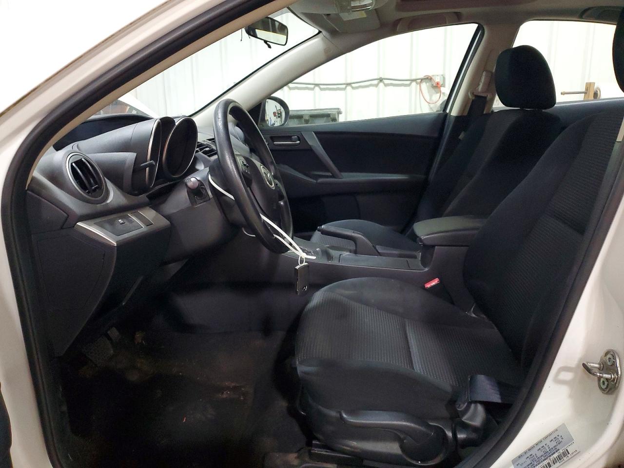 2012 Mazda 3 I White vin: JM1BL1VG7C1510646
