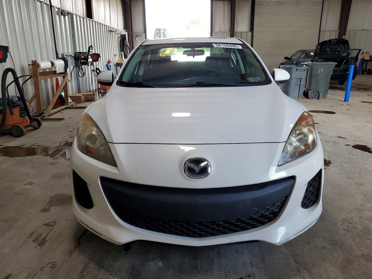 2012 Mazda 3 I White vin: JM1BL1VG7C1510646