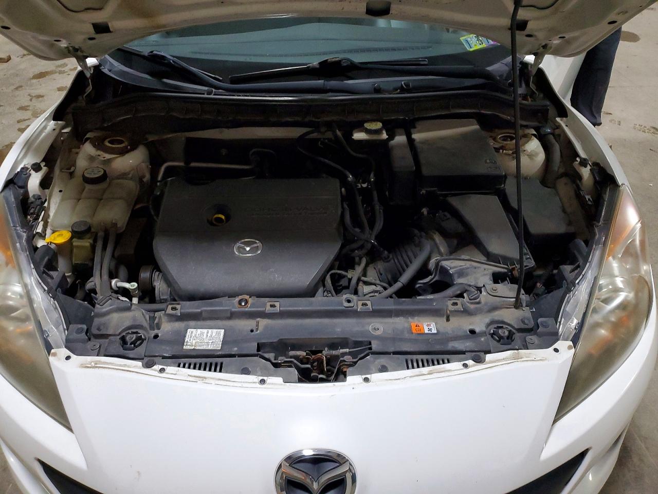 2012 Mazda 3 I White vin: JM1BL1VG7C1510646