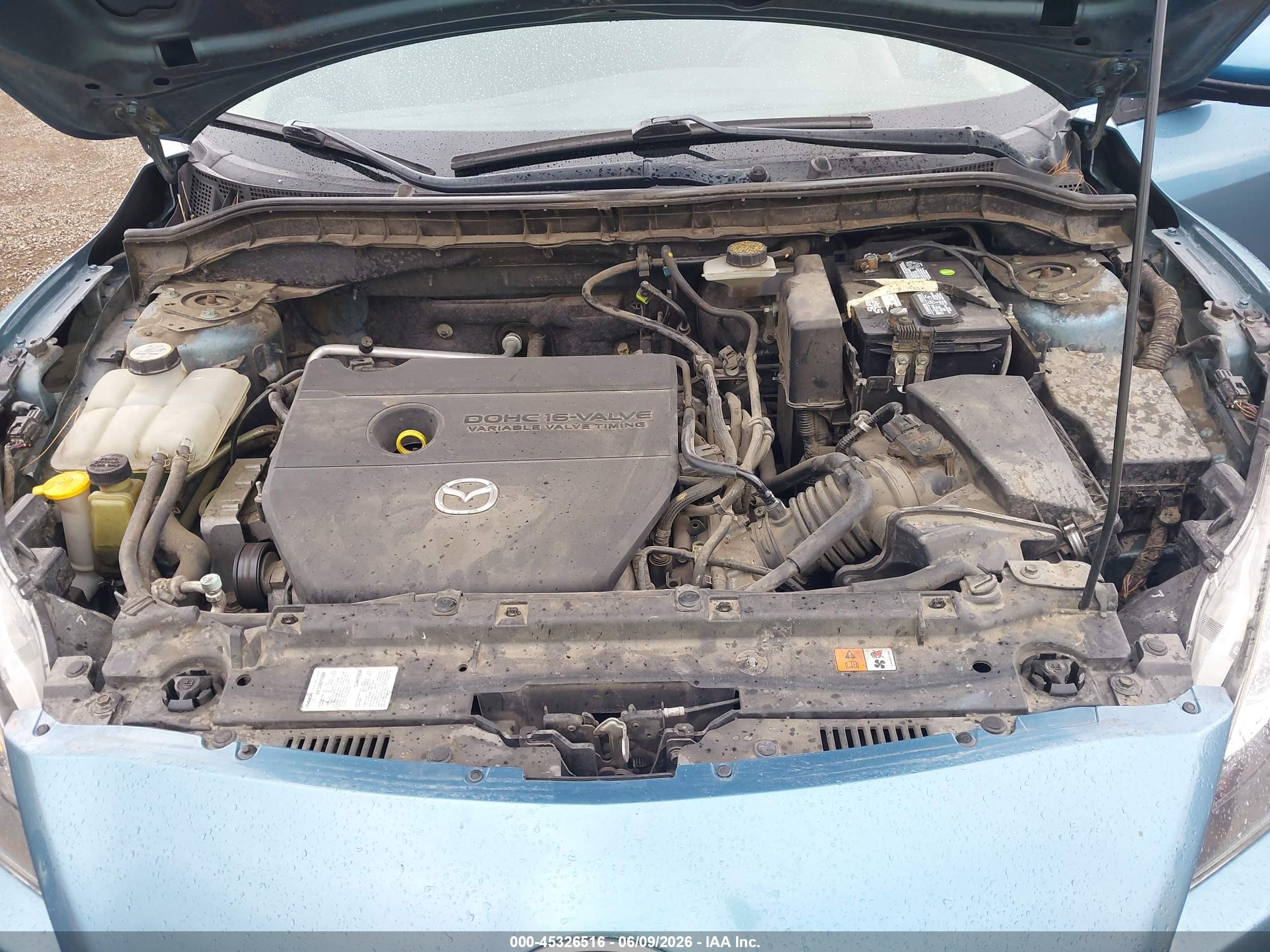 2011 Mazda Mazda3 I Touring Blue vin: JM1BL1VGXB1364368