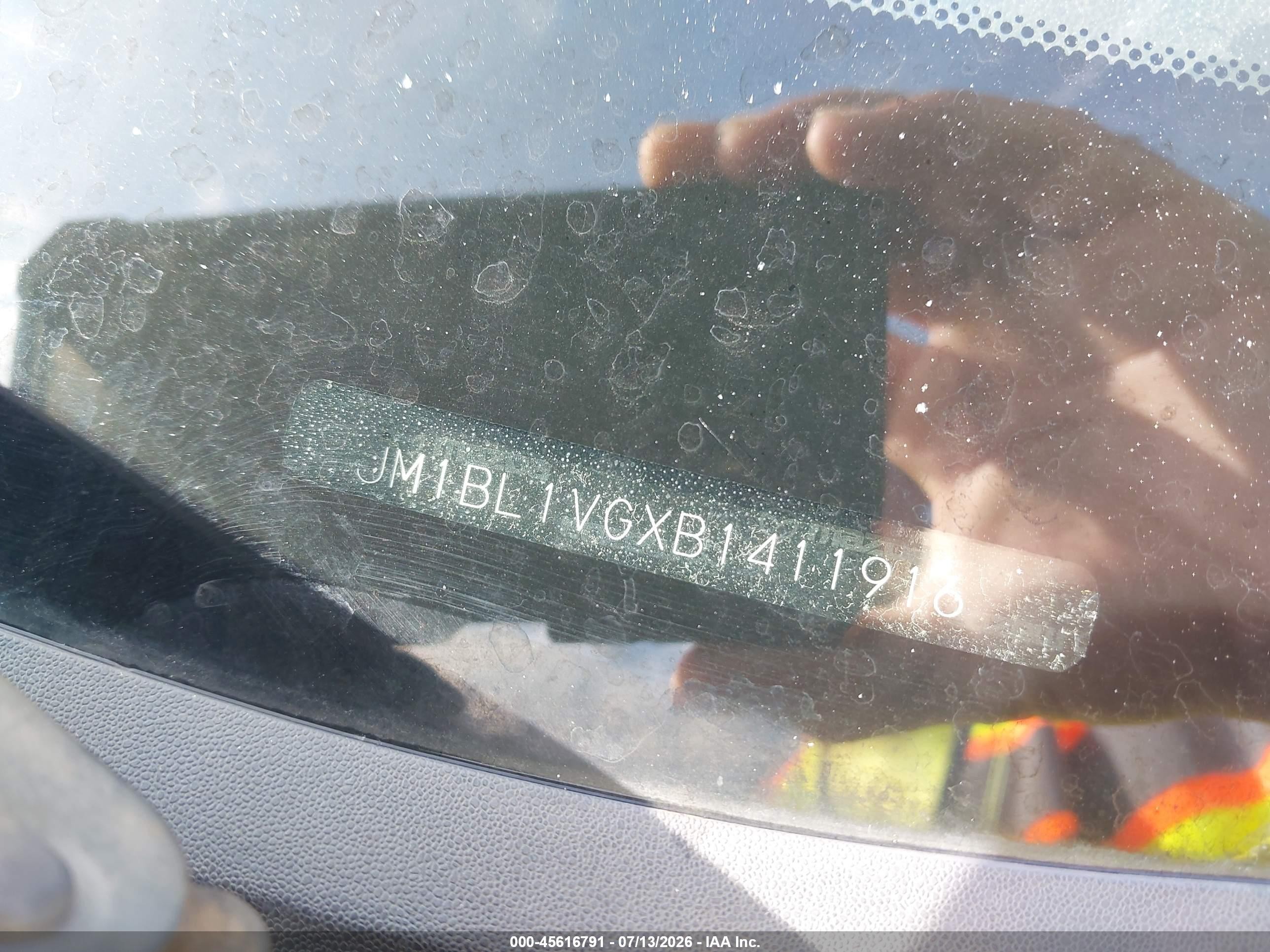 2011 Mazda Mazda3 I Touring Синий vin: JM1BL1VGXB1411916