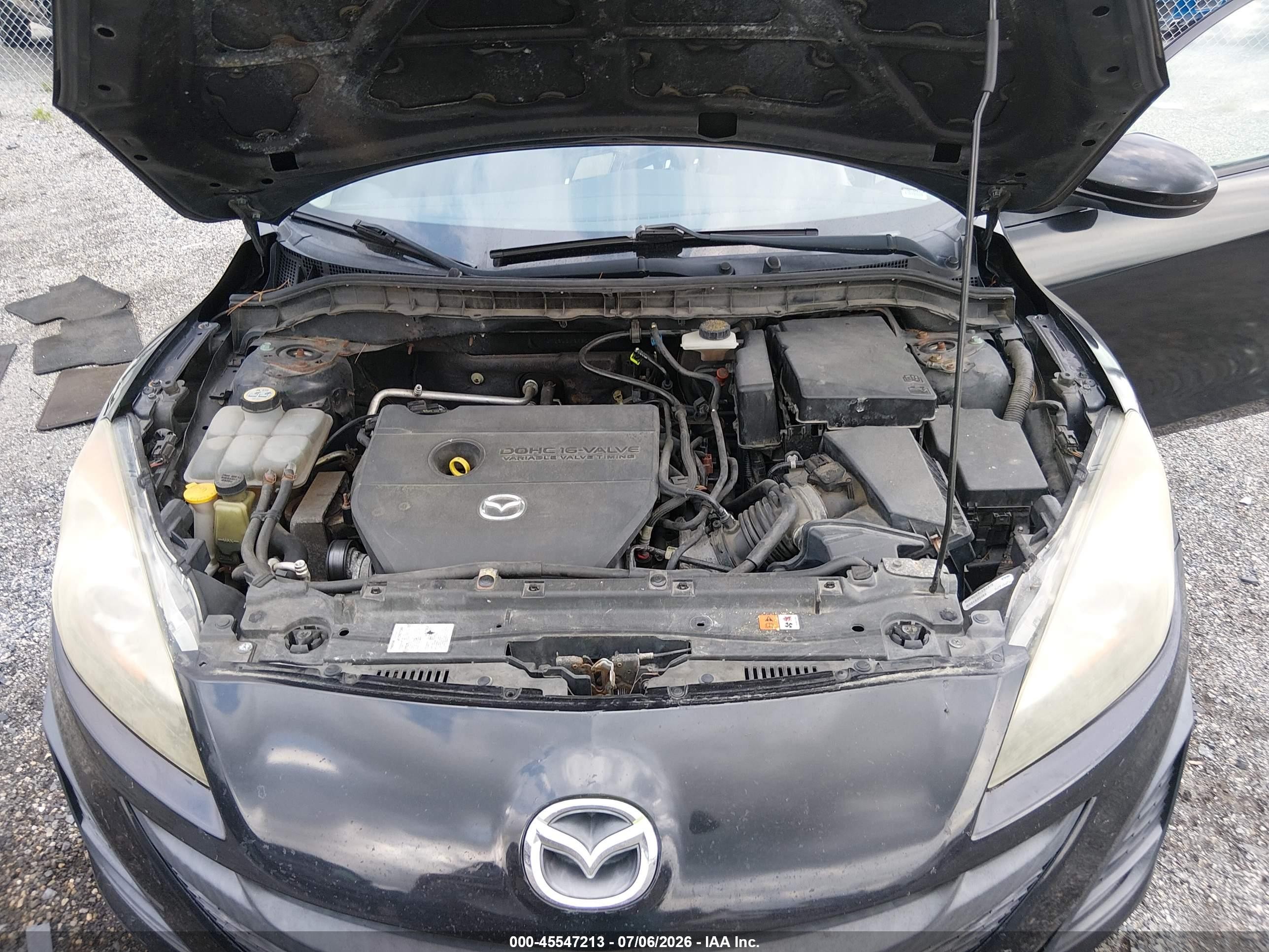 2011 Mazda Mazda3 I Touring Черный vin: JM1BL1VGXB1422074
